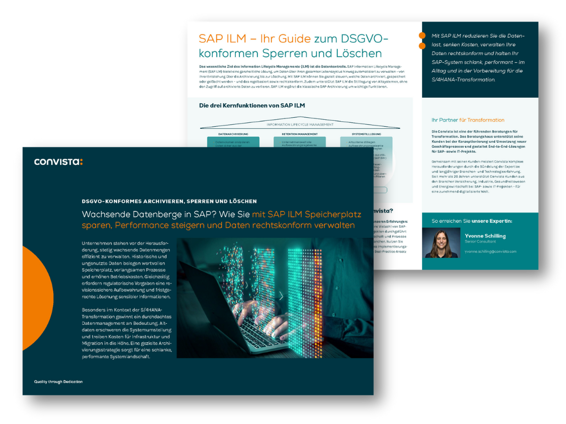 Datenarchivierung mit SAP ILM OnePager