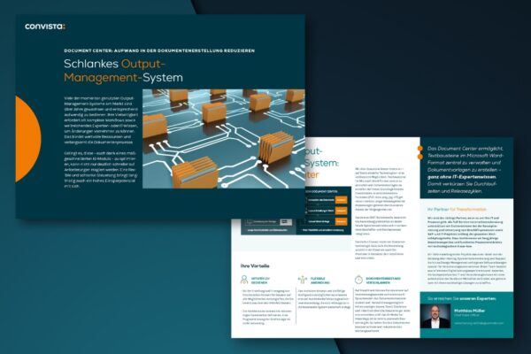 Output Management Software für Versicherer - Convista
